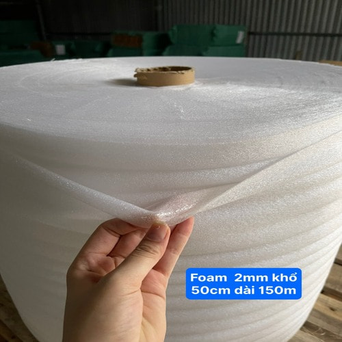 Xốp Foam 2mm khổ 100cm dài 150m (6,8kg)