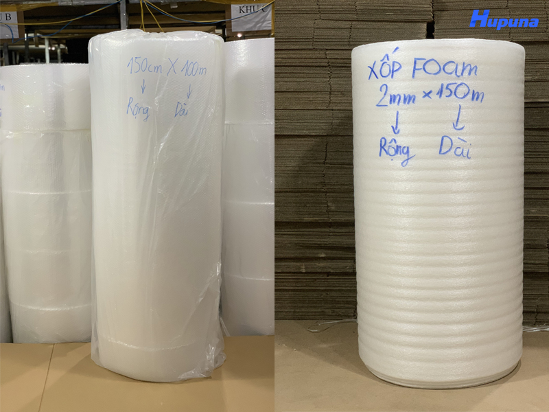 Xốp khí xốp foam là các vật liệt đóng gói