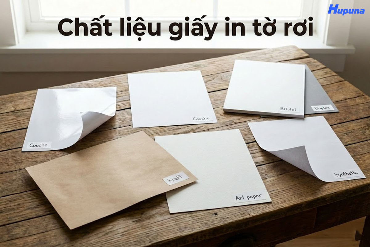 Chất liệu giấy in tờ rơi