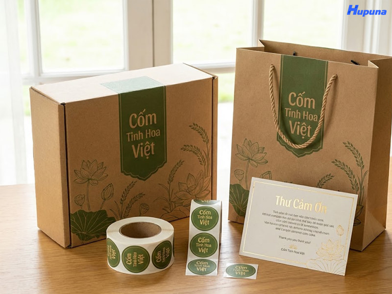 Giải pháp bao bì đồng bộ cho bánh cốm của doanh nghiệp