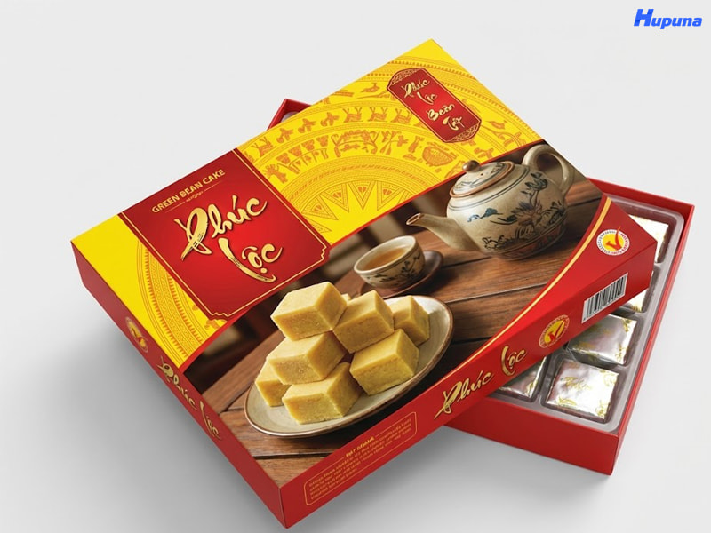 Hộp đựng bánh đậu xanh Phúc Lộc do Hupuna sản xuất