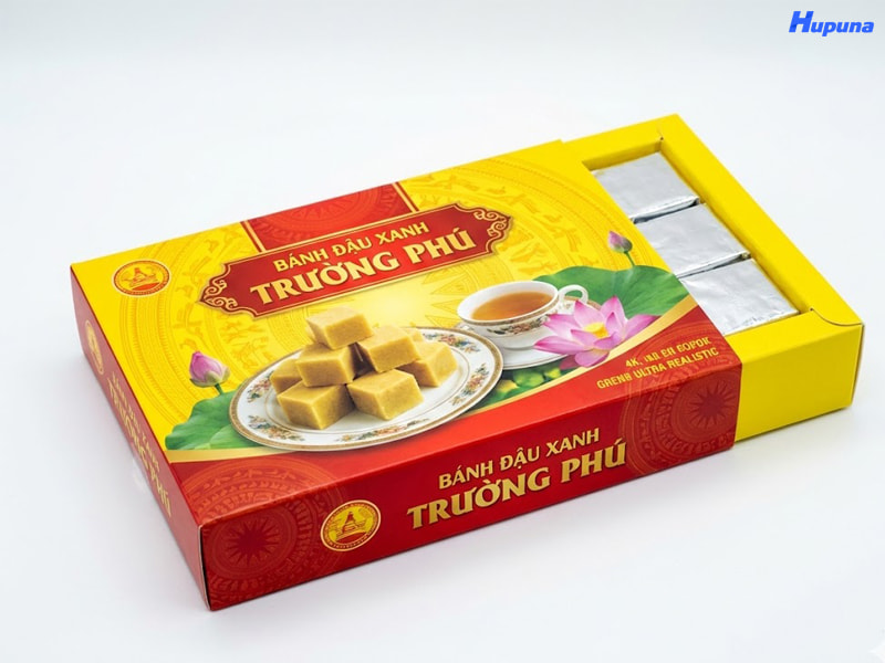 Hộp đựng bánh đậu xanh Trường Phú do Hupuna sản xuất