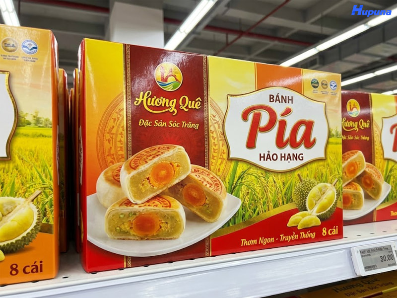 Hộp giấy đựng bánh pía hảo hạng Hương Quê