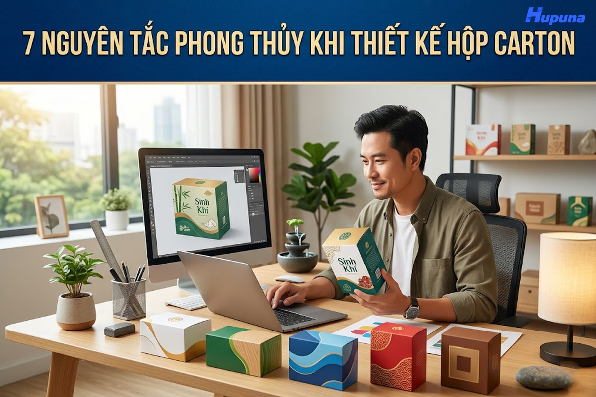 7 nguyên tắc phong thủy khi thiết kế hộp carton
