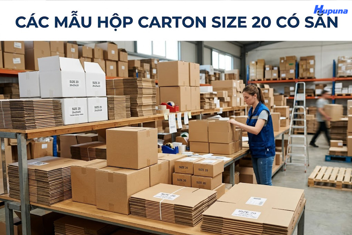 Các mẫu hộp carton size 20 có sẵn