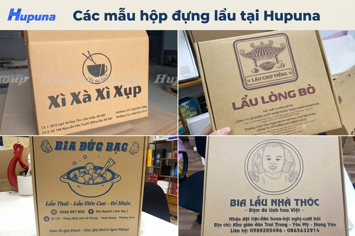 Các mẫu hộp đựng lẩu tại Hupuna
