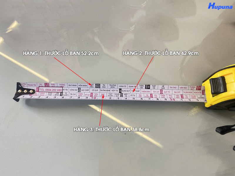 Cách đọc và tra thước Lỗ Ban chuẩn xác