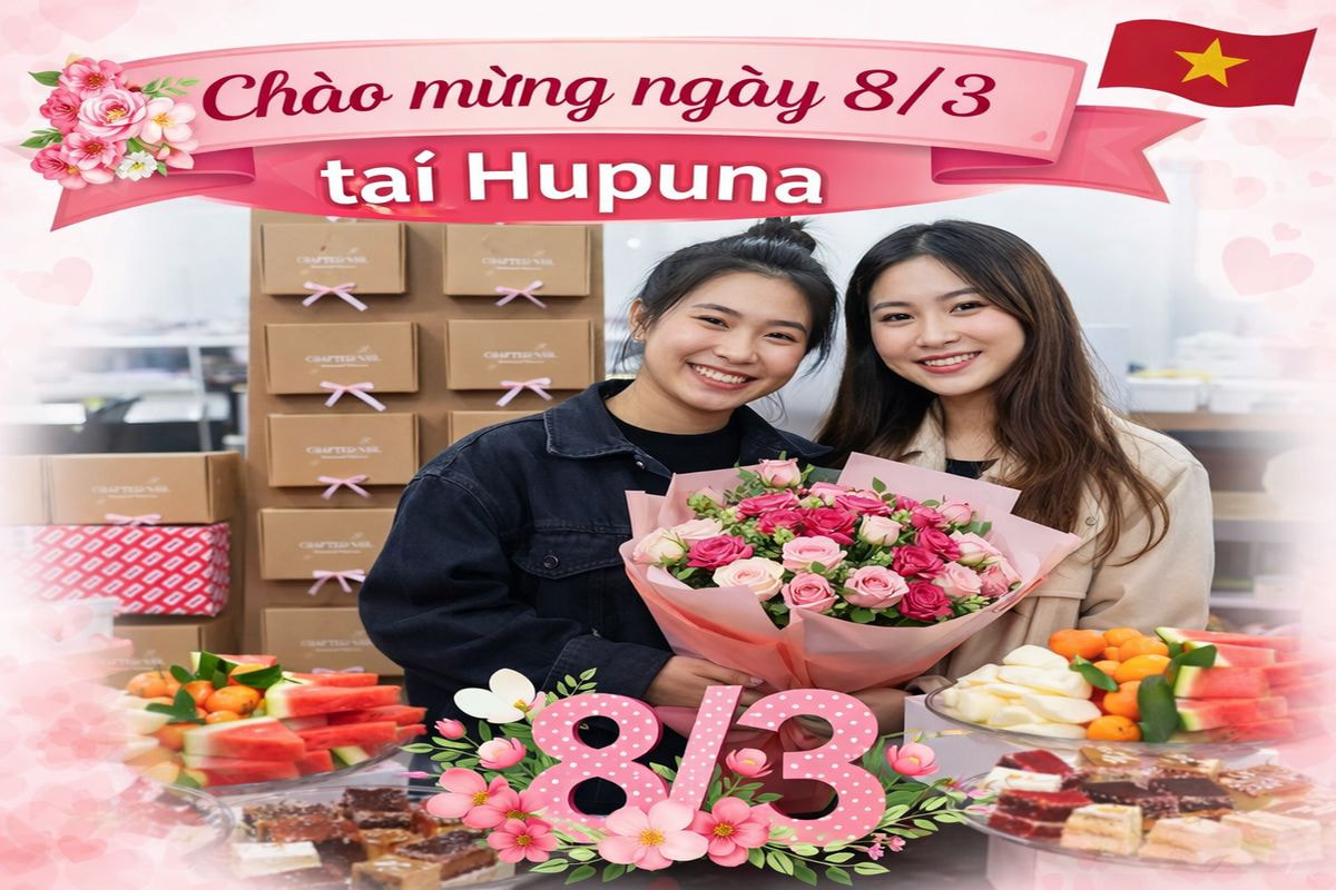 Chào mừng ngày 8/3 tại Hupuna