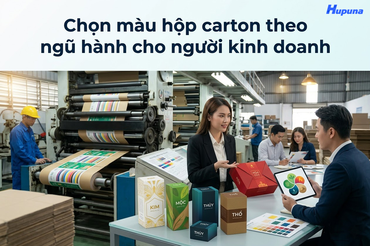Chọn màu hộp carton theo ngũ hành cho người kinh doanh
