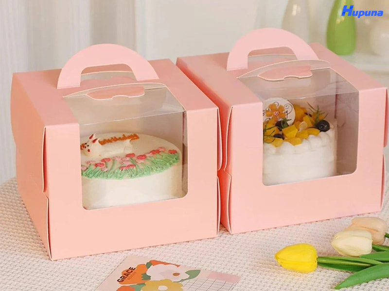 Hộp đựng bánh kem có quai xách tiện lợi