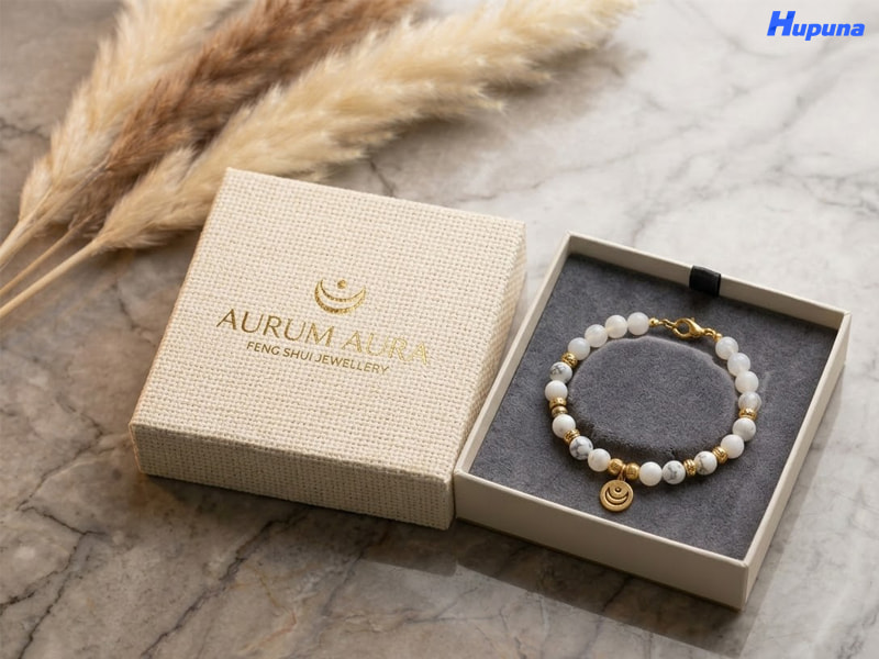 Hộp đựng vòng phong thủy của thương hiệu Aurum Aura mệnh kim