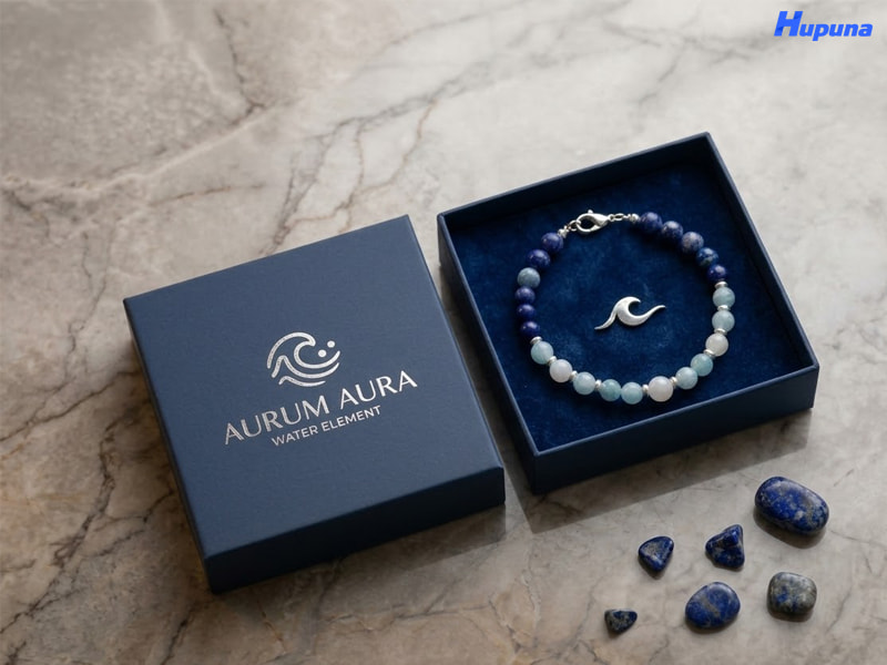 Hộp đựng vòng phong thủy của thương hiệu Aurum Aura mệnh thủy