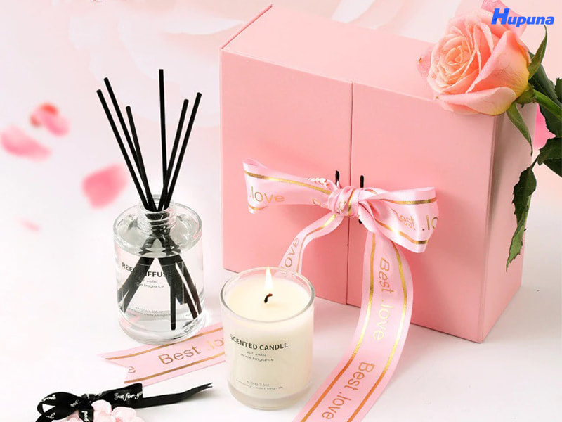 Hộp mở hai cánh đựng nến và tinh dầu