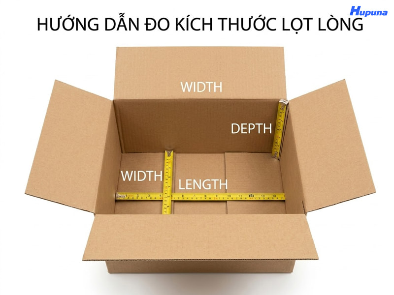 Hướng dẫn đo kích thước thùng carton lọt lòng