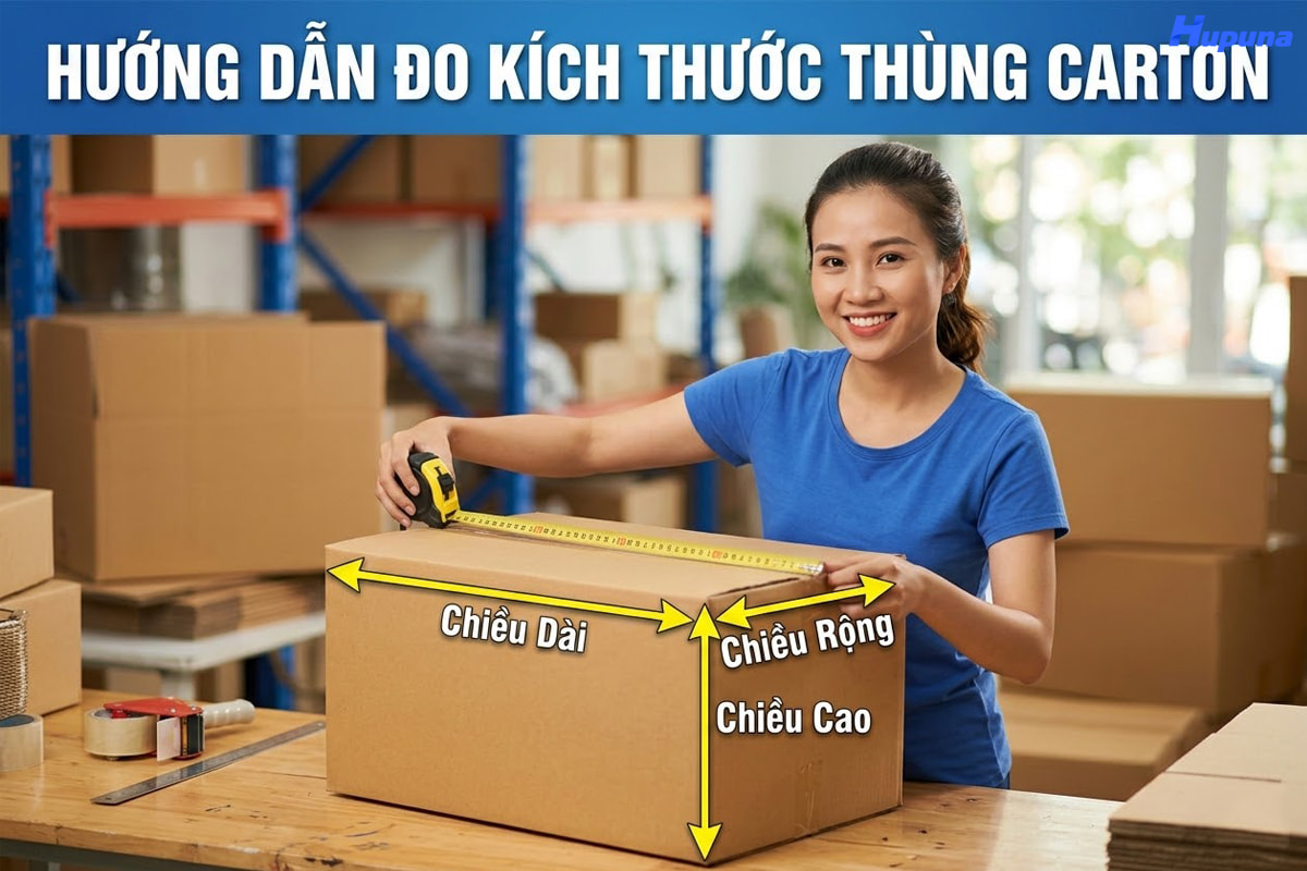 Hướng dẫn đo kích thước thùng carton
