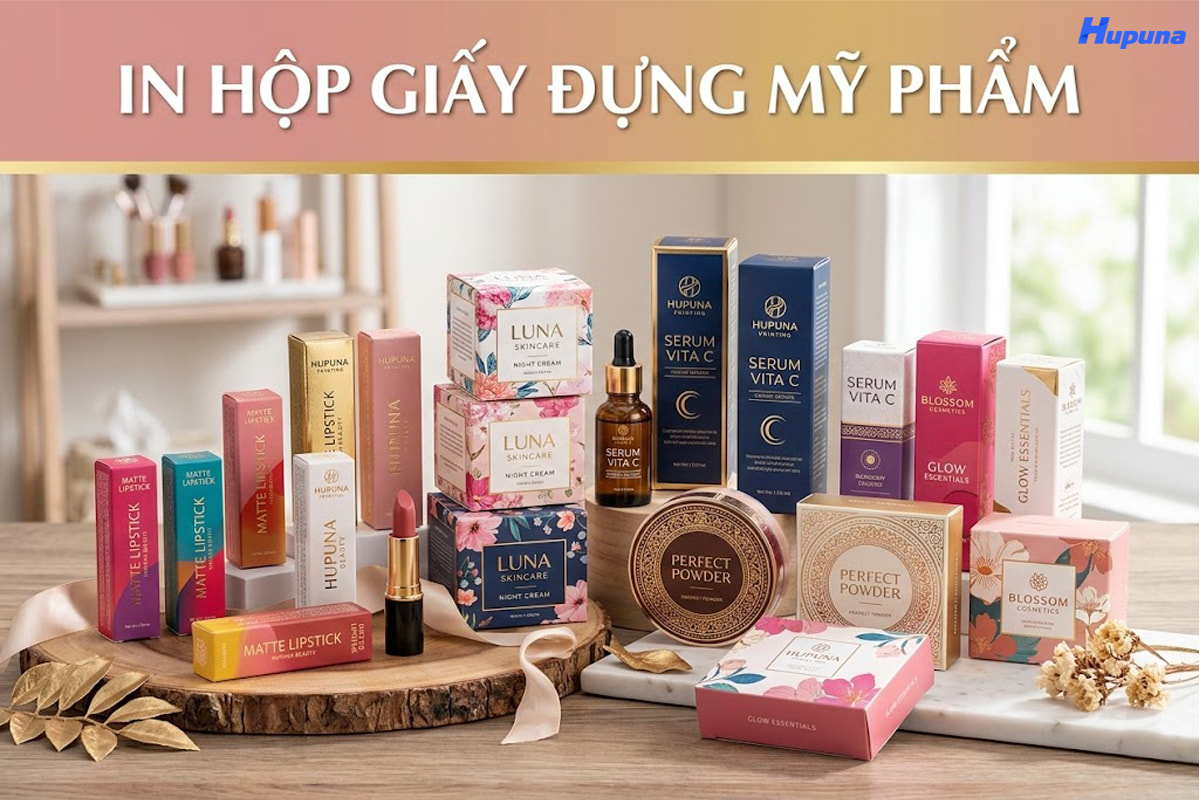 In hộp giấy đựng mỹ phẩm