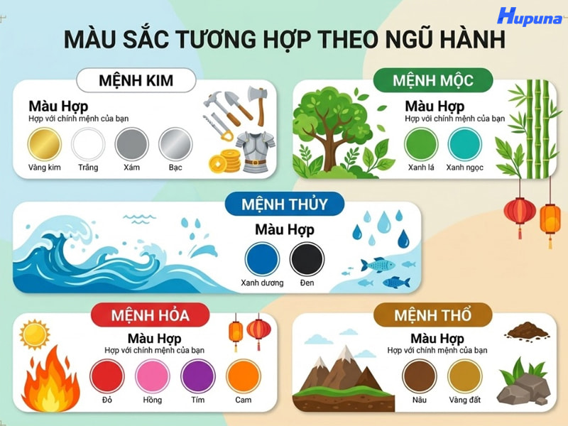 Khái niệm màu tương hợp là gì