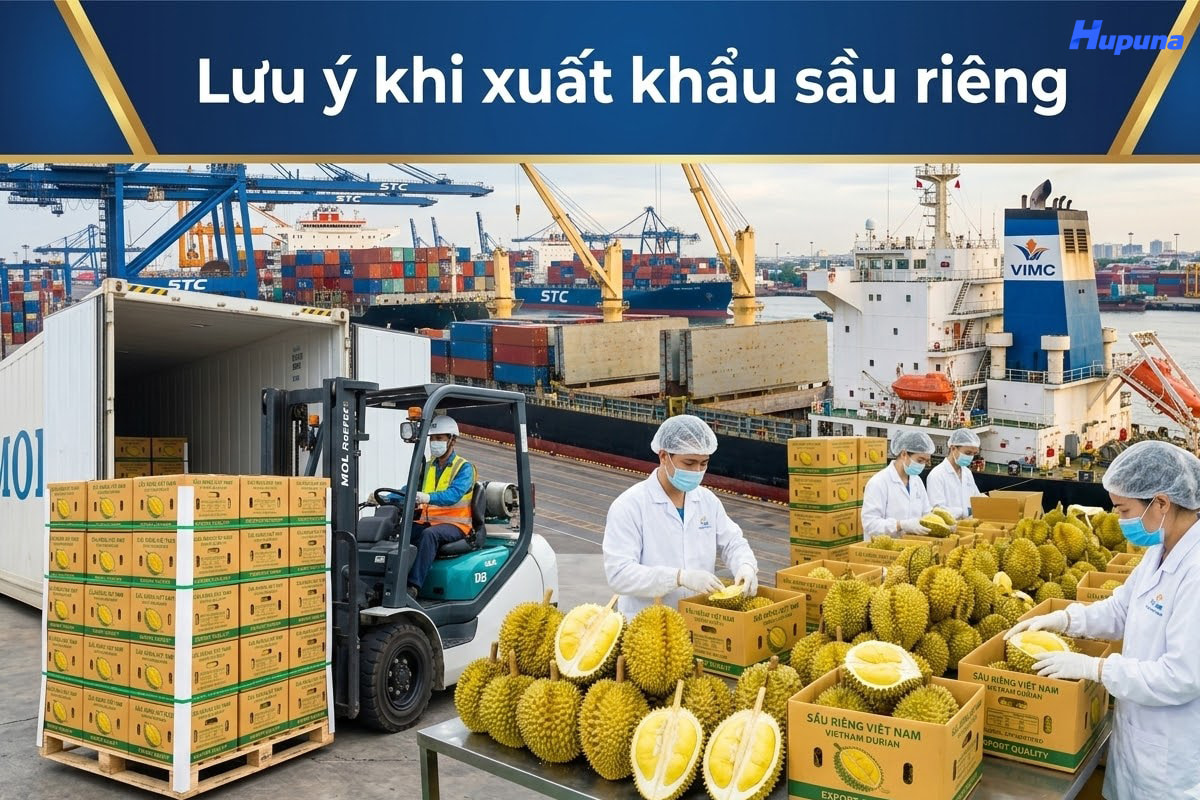 Lưu ý khi xuất khẩu sầu riêng