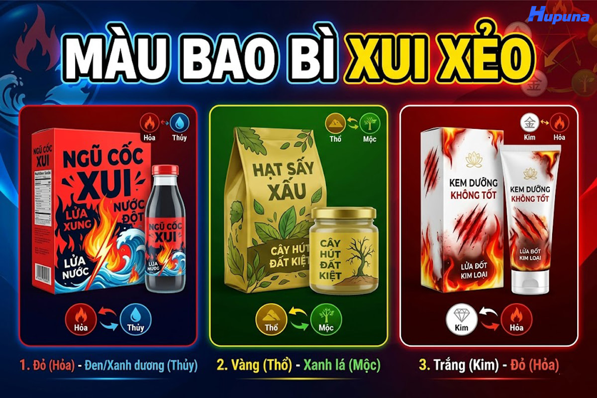 Màu bao bì xui xẻo