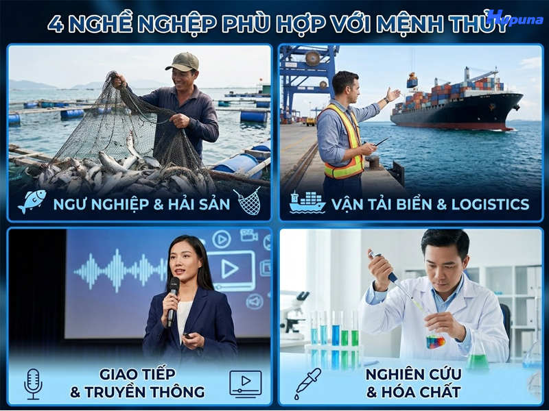 Ngành nghề phù hợp với người mệnh Thủy
