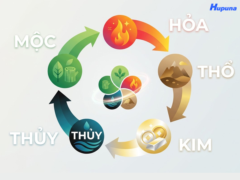 Nguyên tắc cơ bản khi chọn màu hộp carton theo ngũ hành