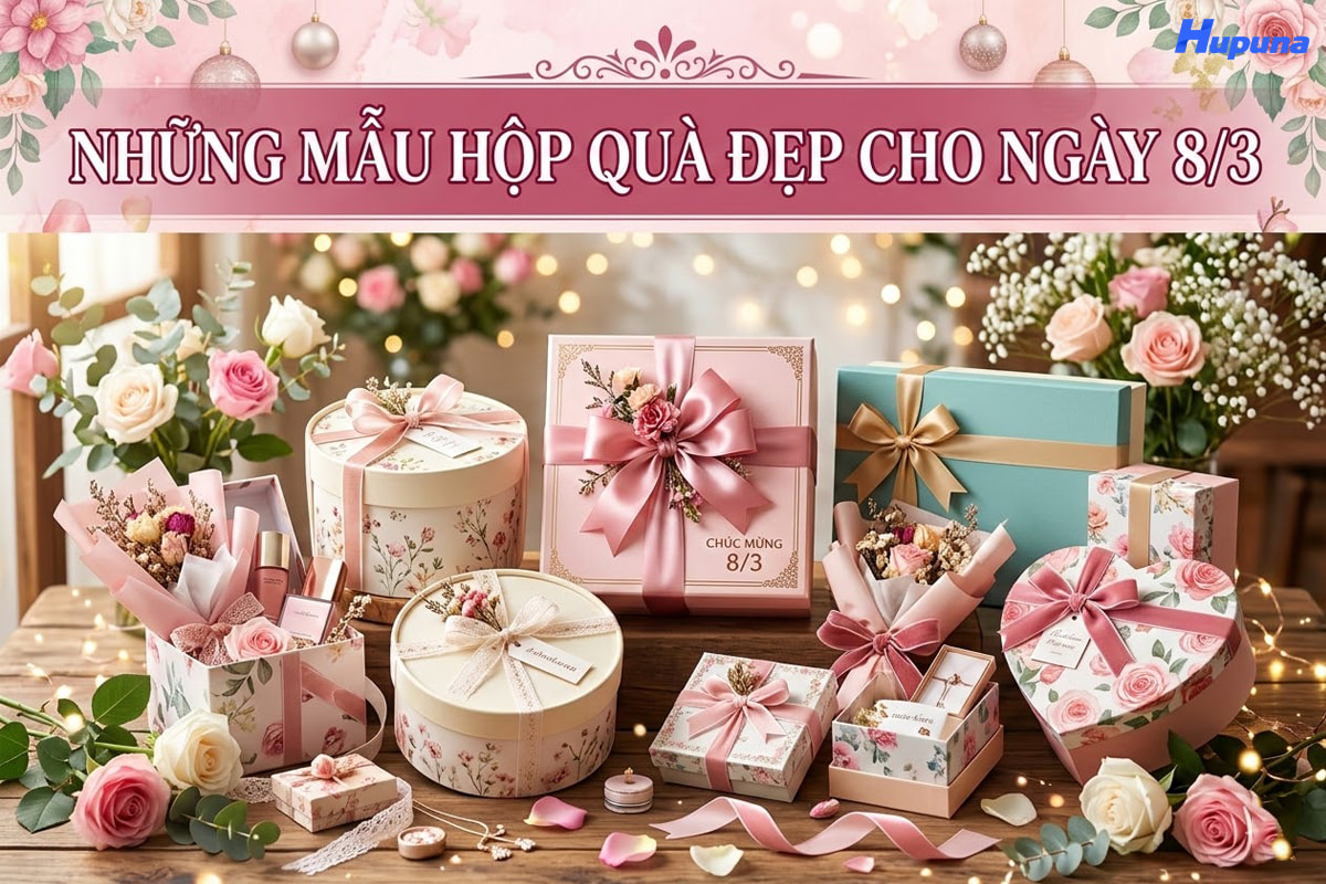 Những mẫu hộp quà đẹp cho ngày 8-3