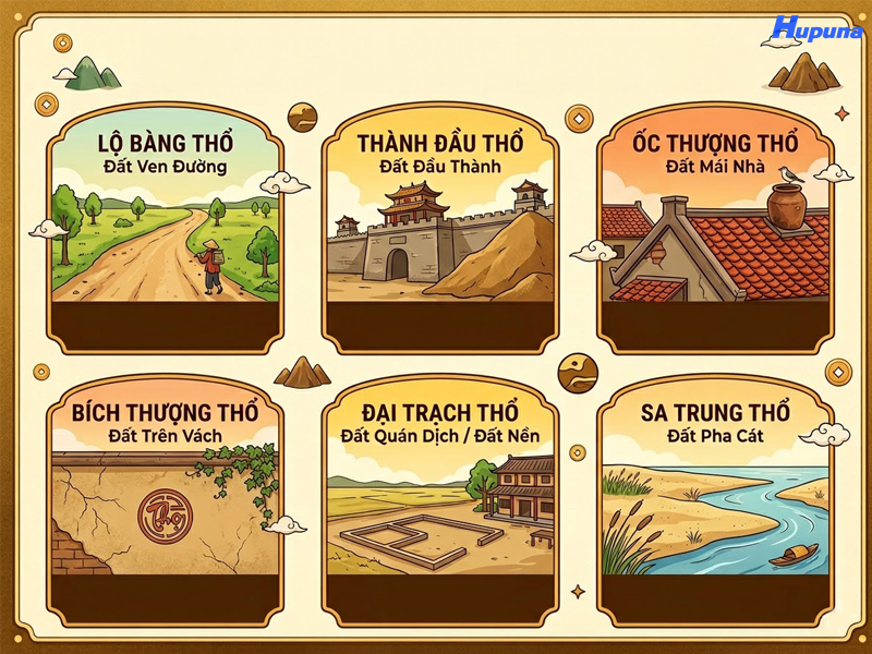Phân biệt các nạp âm của mệnh Thổ