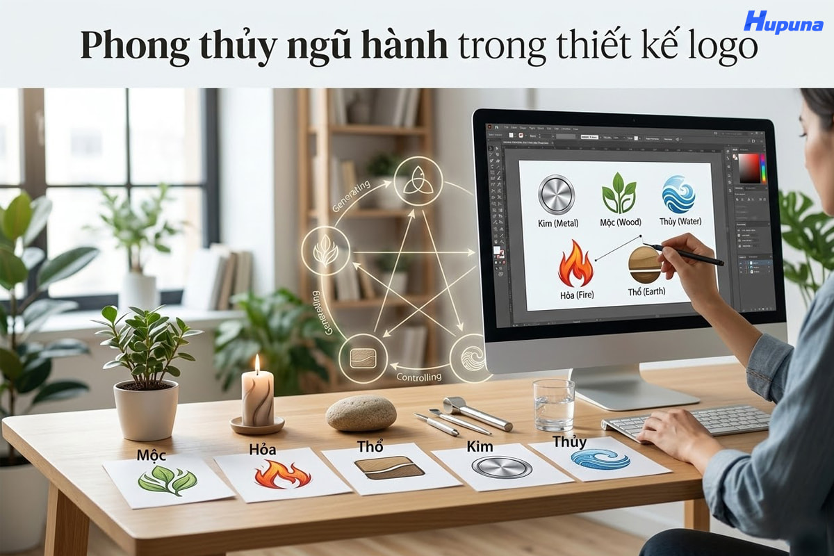 Phong thủy ngũ hành trong thiết kế logo