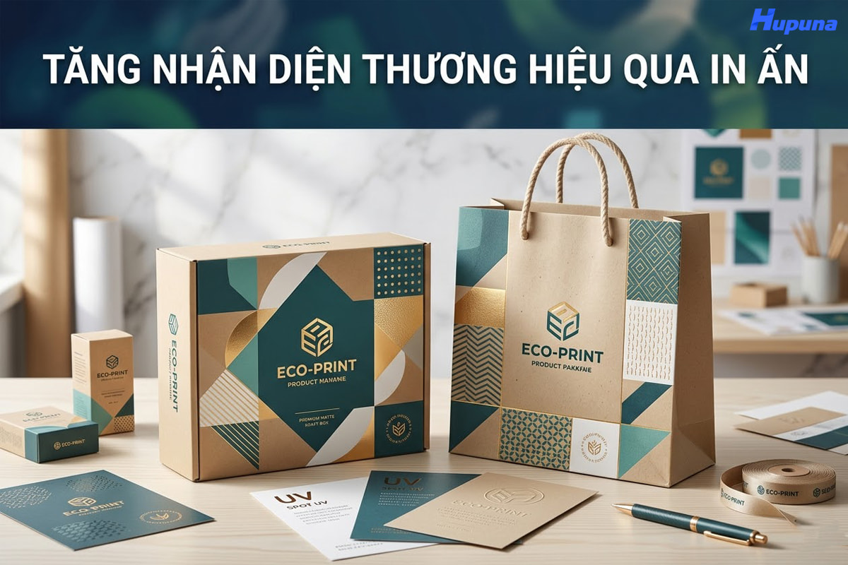 Tăng nhận diện thương hiệu qua in ấn