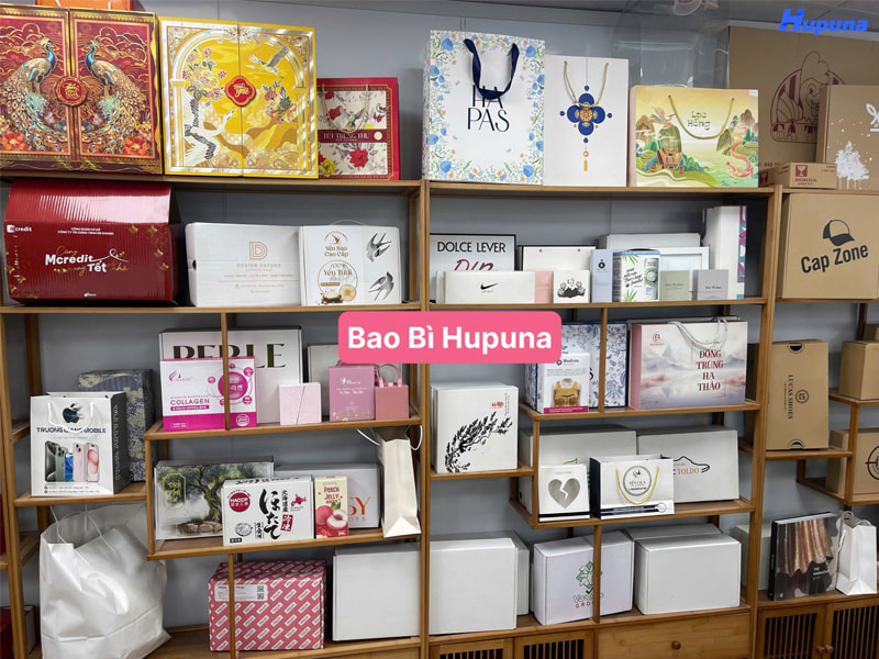 Thiết kế và in họa tiết hộp carton chuẩn phong thủy tại xưởng Hupuna