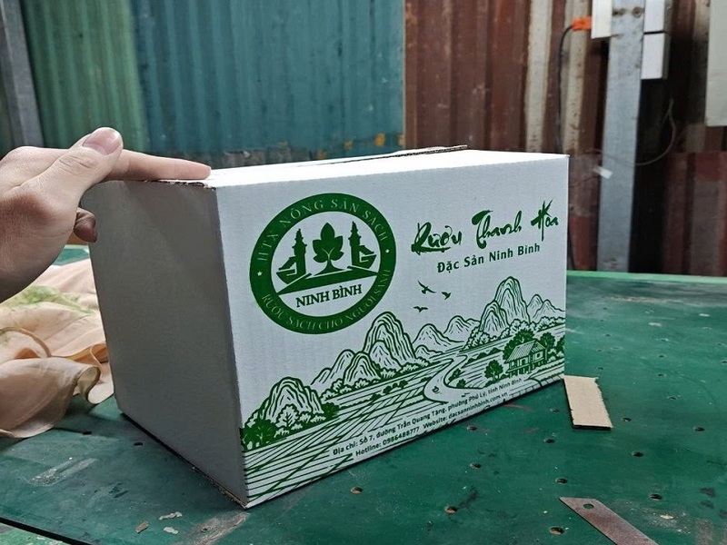 Thùng carton đựng rượu Thanh Hòa