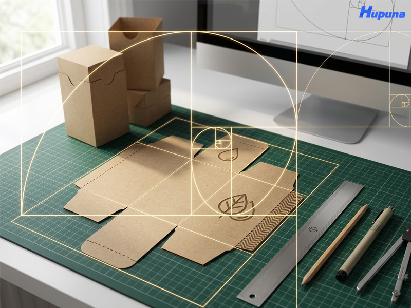 Tỷ lệ vàng trong thiết kế cấu trúc hộp carton