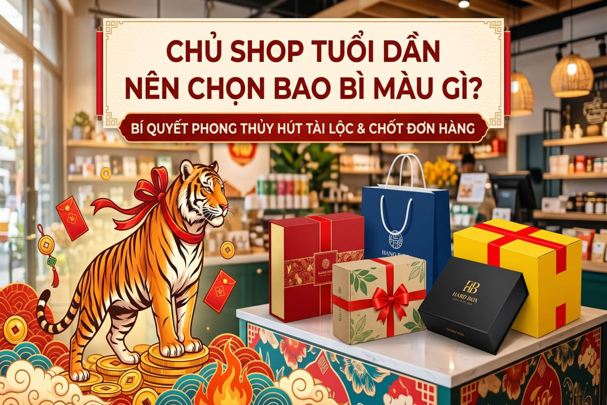Chủ shop tuổi Dần nên chọn bao bì màu gì?