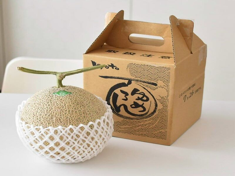 Hộp carton giấy kraf quai xách đụng dưa lưới