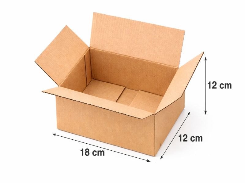 Hộp carton nắp đối kích thước 18x12x12cm