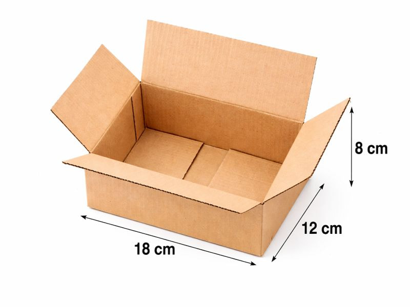 Hộp carton nắp đối kích thước 18x12x8cm