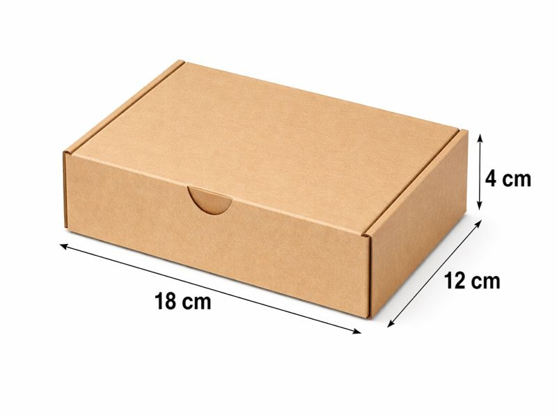 Hộp nắp gài kích thước 18x12x4cm