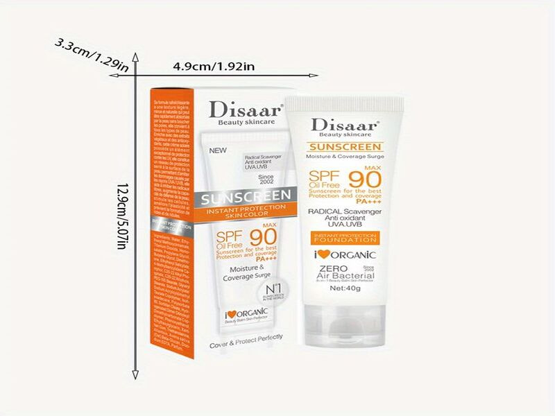 Hộp đựng kem chống nắng dung tích 40ml