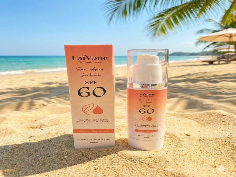 Hộp đựng kem chống nắng dung tích 60ml