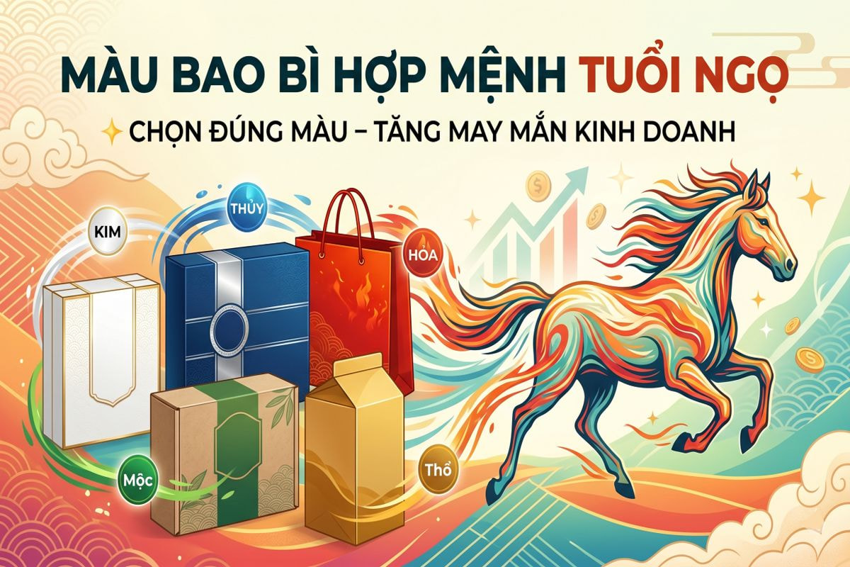 Màu bao bì hợp mệnh tuổi Ngọ