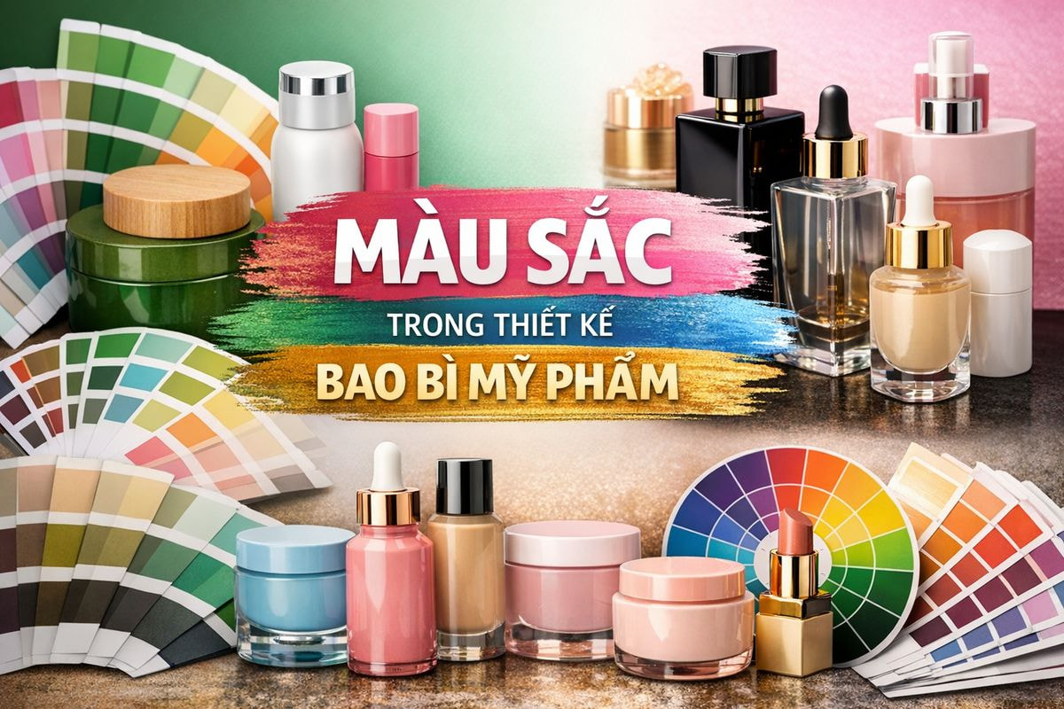 Tìm hiểu về màu sắc trong thiết kế bao bì mỹ phẩm
