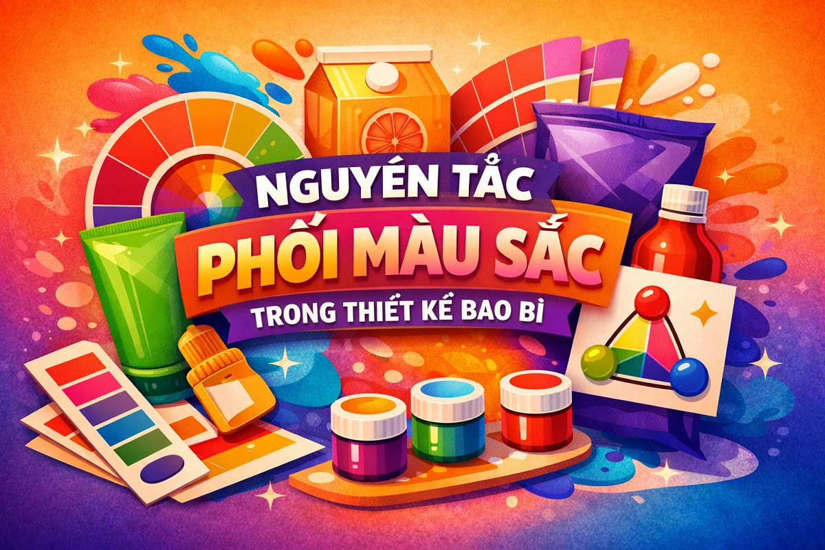 Nguyên tắc phối màu sắc trong thiết kế bao bì cần biết