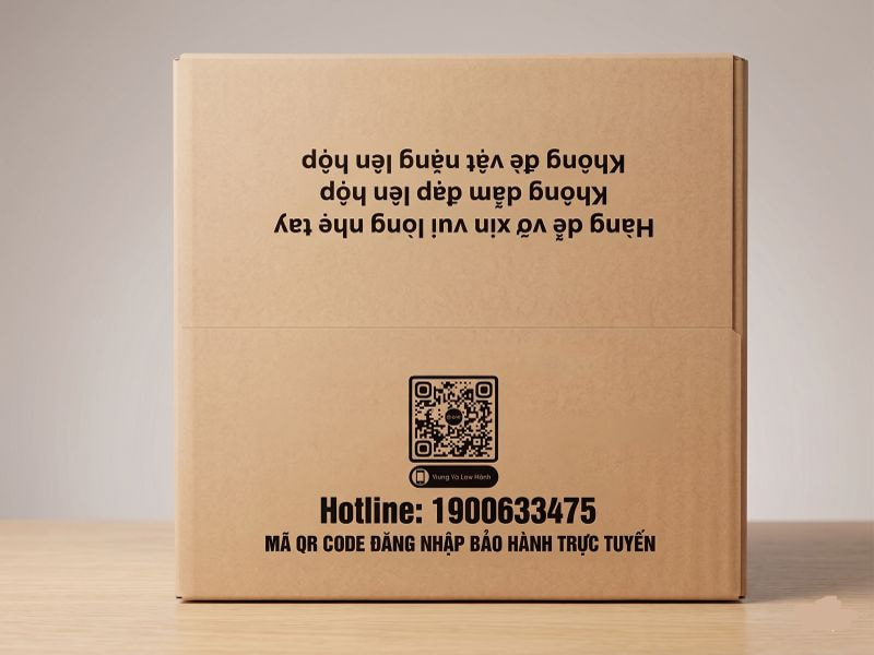 Phần nắp hộp carton đựng máy vắt cam của Hupuna