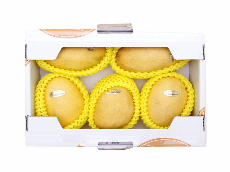 Thùng carton đựng xoài trưng bày