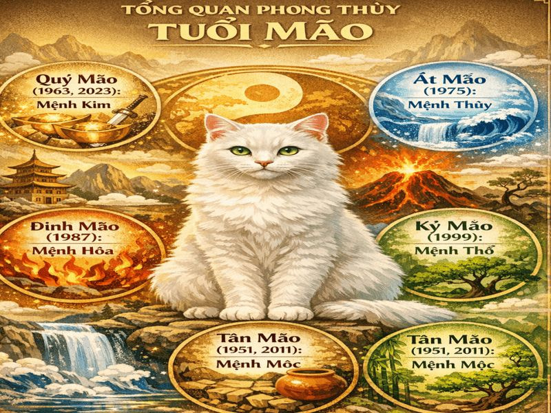 Tổng quan phong thủy của người cầm tinh tuổi Mão
