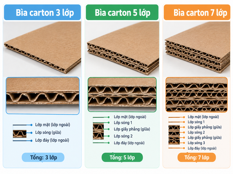 Các phôi bìa carton có sẵn tại Hupuna
