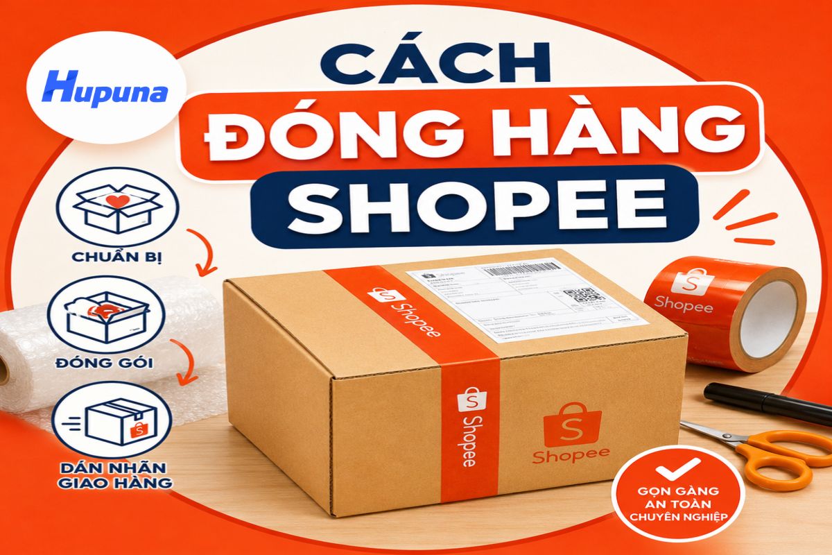 Cách đóng hàng shopee