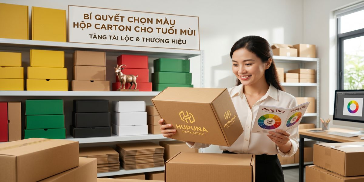 Chọn màu hộp carton cho tuổi Mùi