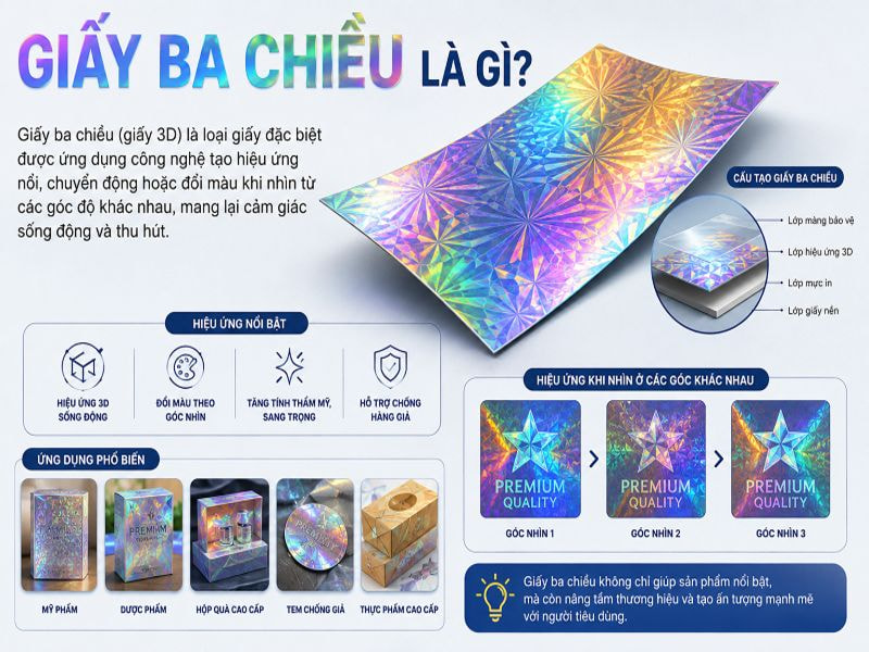 Giấy ba chiều là gì?