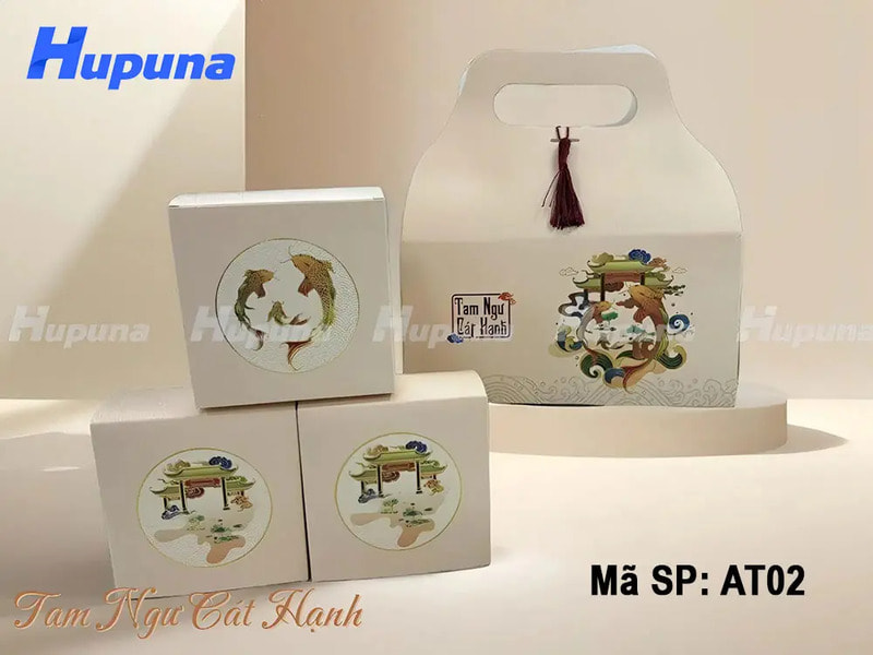 Hộp mềm kết cấu quai xách nắp gài đáy cài